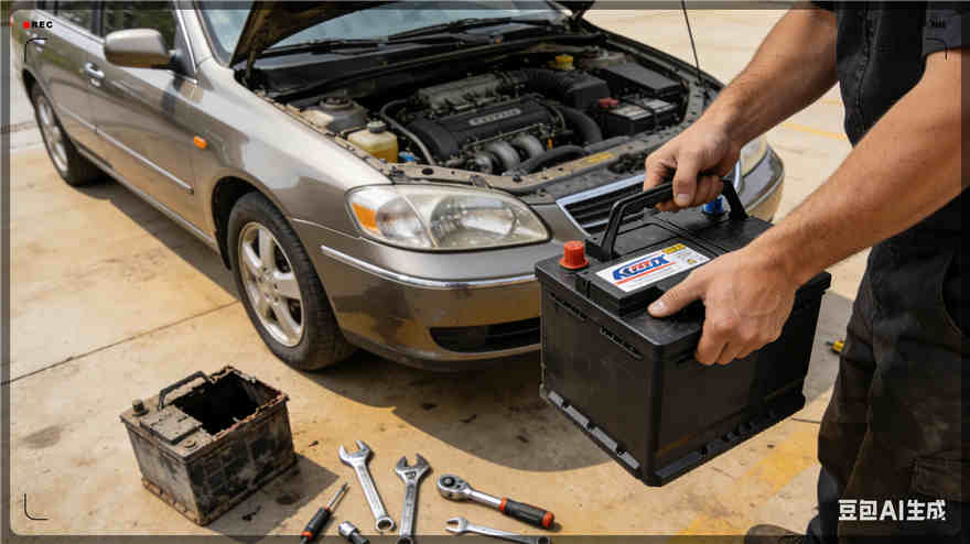 肇东汽车换电瓶电话【案例】